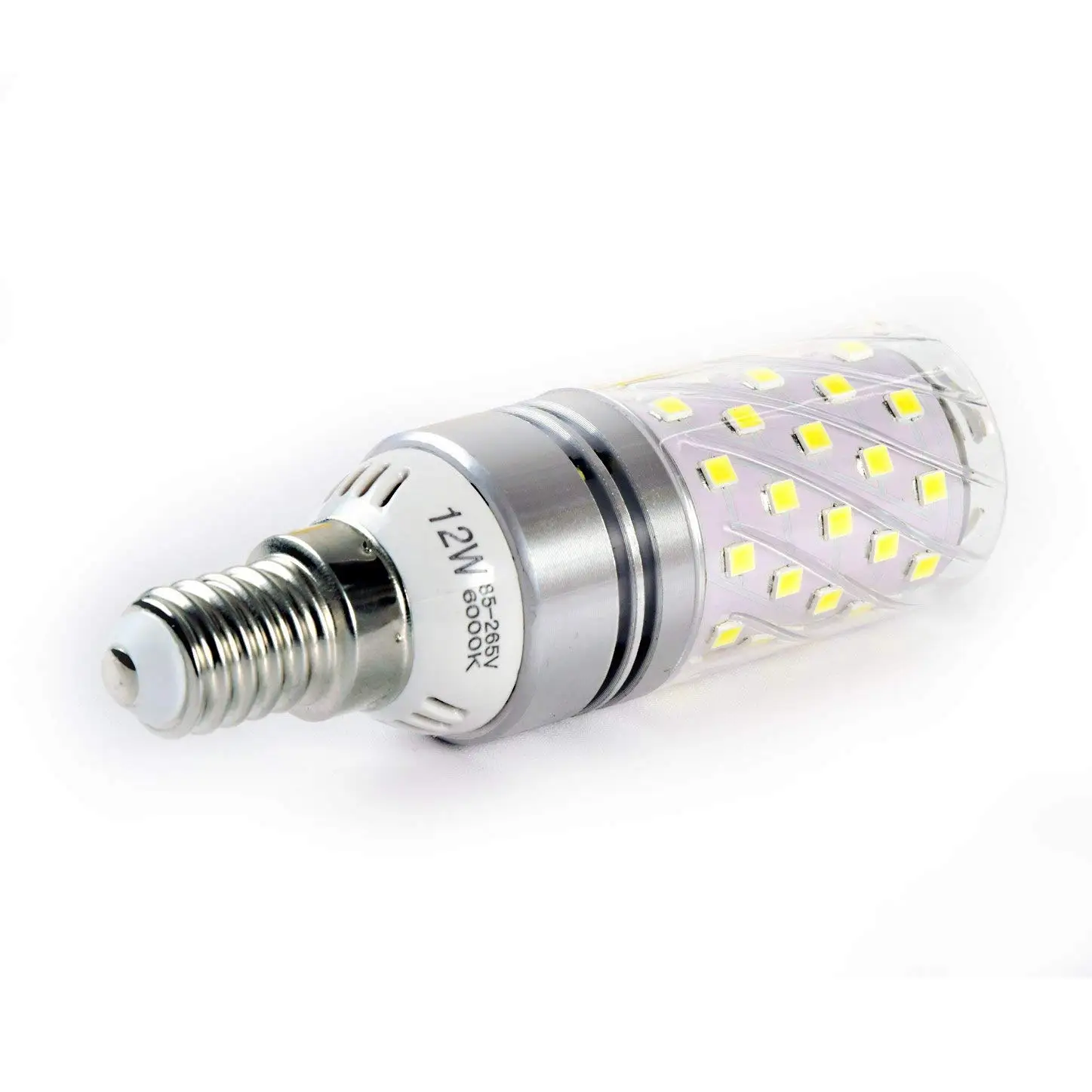 Hzsane LED Corn Bulbs 1200Lm 12W 6000K Daylight White E14 Small Edison Screw
